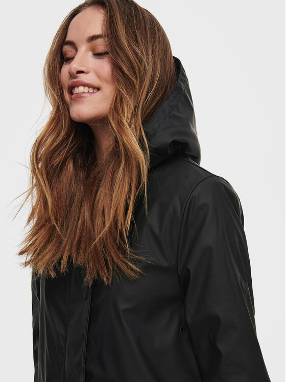 ONLY ONLY Geacă de ploaie Sally 15206116 Negru Regular Fit