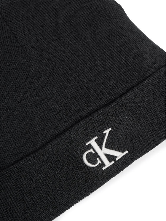 Calvin Klein Calvin Klein Cepure Monogram Embro Beanie K50K512145 Pelēks