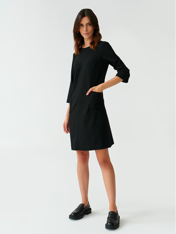Tatuum Tatuum Φόρεμα καθημερινό Skapi T2320.193 Μαύρο Regular Fit