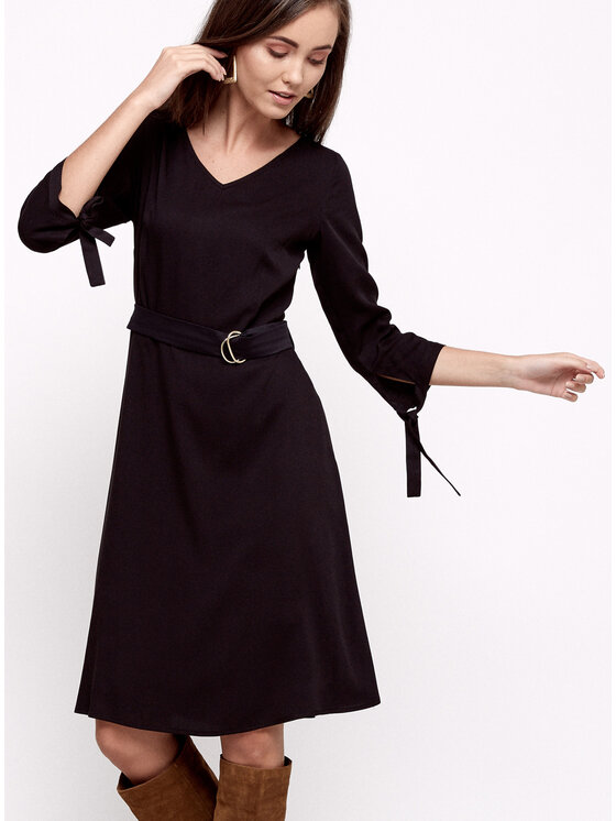Bubala Bubala Sukienka codzienna Kira Black Czarny Feminine Fit