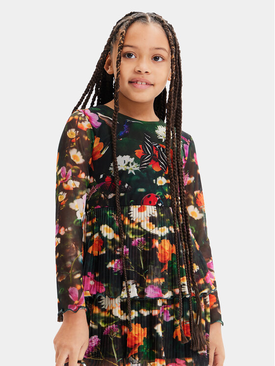 Desigual Desigual Sukienka codzienna 23WGVK12 Kolorowy Regular Fit