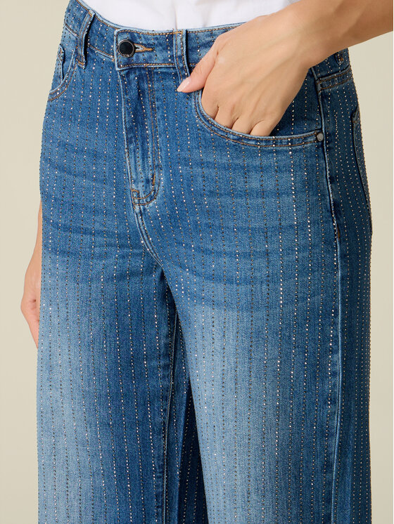 Oltre Oltre Jeans P416R009367N024 Blu Regular Fit