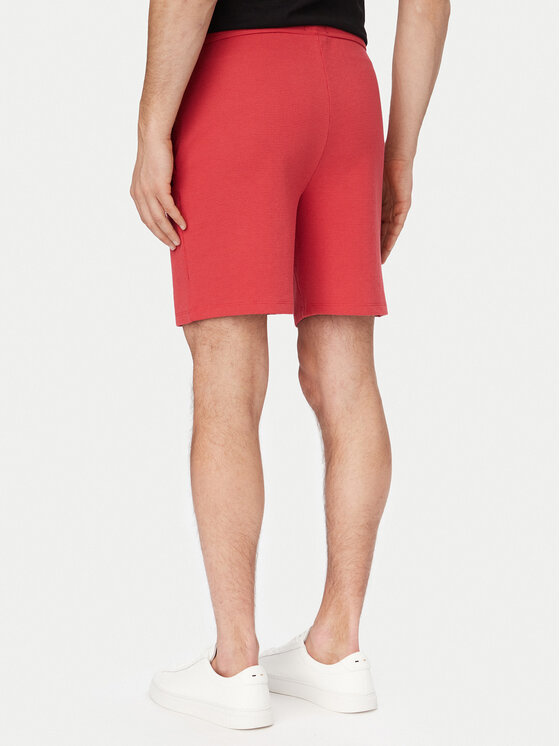 BOSS BOSS Sporta šorti Waffle 50535884 Sarkans Regular Fit