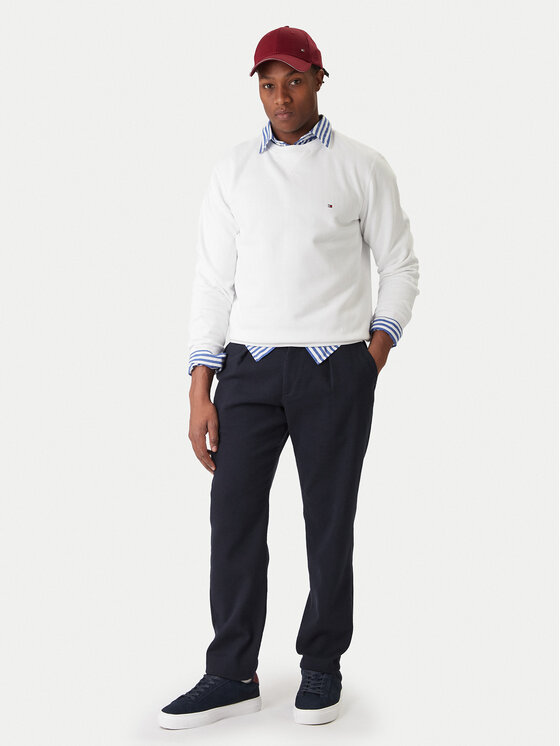 Tommy Hilfiger Tommy Hilfiger Pluus Essential MW0MW37232 Valge Regular Fit