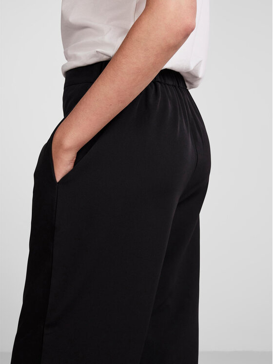 Pieces Pieces Spodnie materiałowe Bossy 17140744 Czarny Loose Fit
