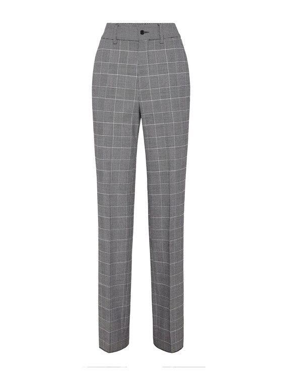 PHILIPP PLEIN PHILIPP PLEIN Spodnie materiałowe 26477 Biały Flare Fit