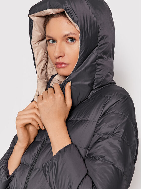 Cappellini Cappellini Пухено яке M24396 6098C Сив Regular Fit