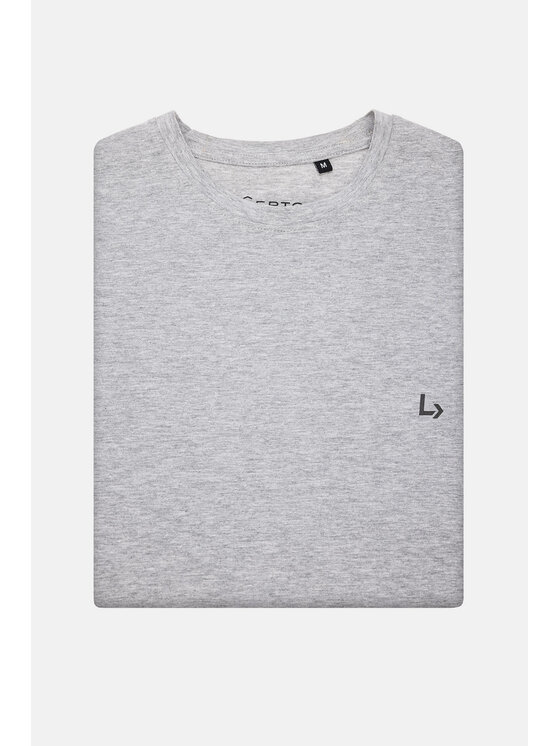 Lancerto Lancerto T-Shirt Linus TS073123000016 Szary Regular Fit