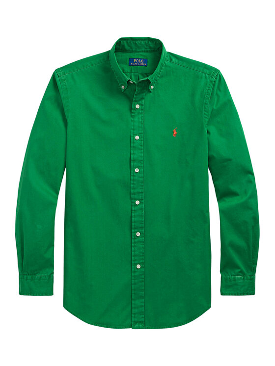 Polo Ralph Lauren Polo Ralph Lauren Koszula 710937993013 Zielony Custom Fit