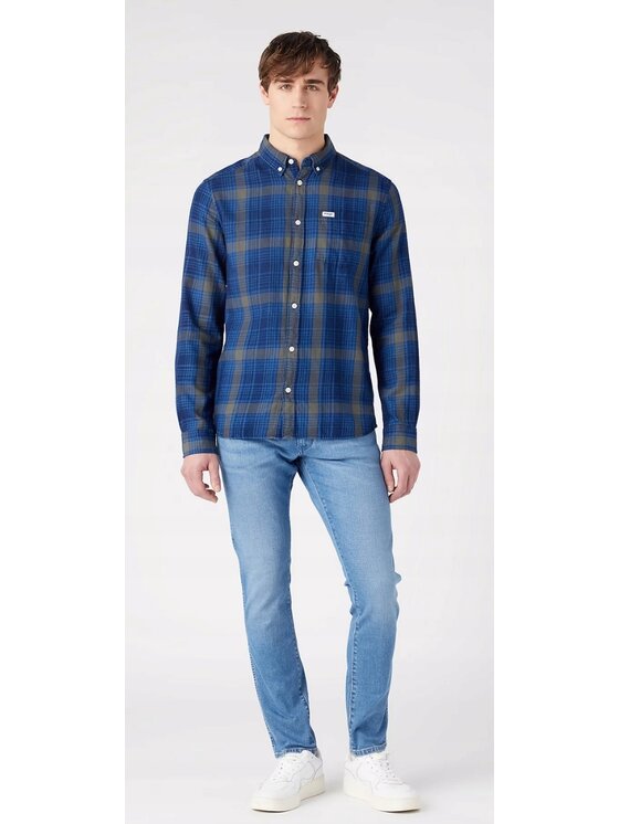 Wrangler Wrangler Jeansy Bryson Niebieski Skinny Fit