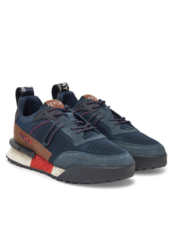 REPLAY REPLAY Sneakersy GMS1P .000.C0055L Granatowy