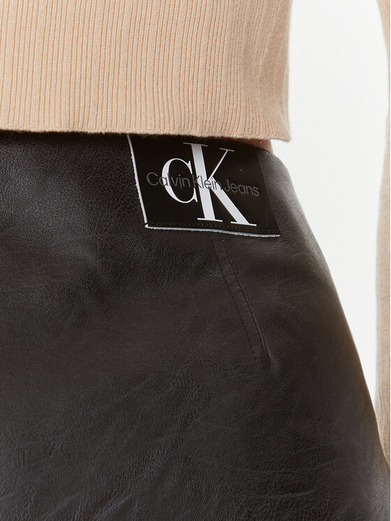 Calvin Klein Jeans Calvin Klein Jeans Gonna in similpelle J20J222554 Nero Regular Fit