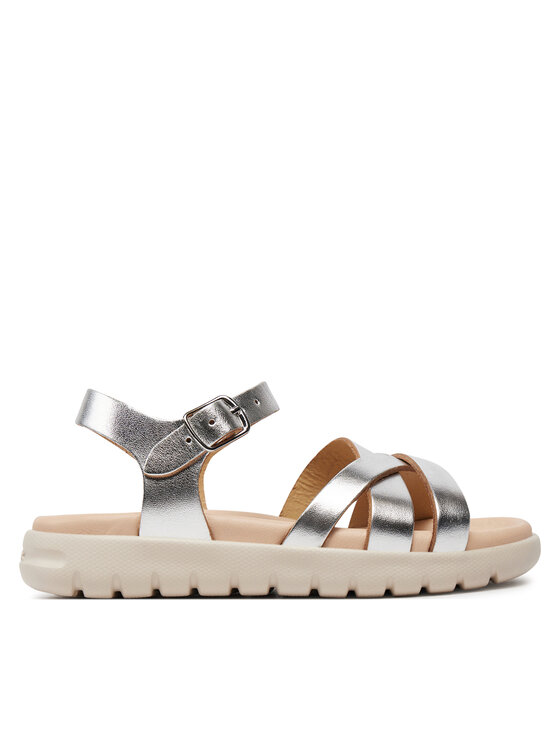 Geox Sandale J Sandal Soleima Gir J45GSA 000CF C1007 S Argintiu