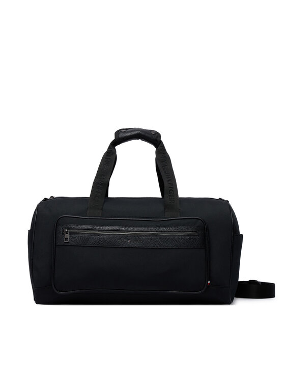 Tommy Hilfiger Geantă Th Repreve Duffle AM0AM14447 Negru