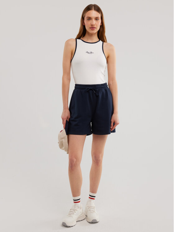 BIG STAR BIG STAR Top ARISA Biały Slim Fit