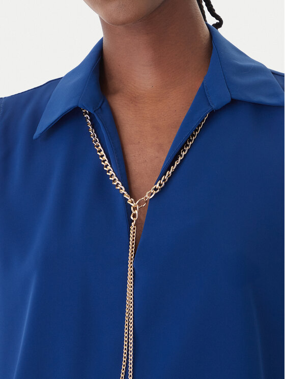 Rinascimento Rinascimento Bluză CFC0127446003 Albastru Regular Fit