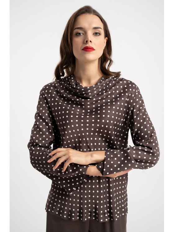 CLICK CLICK Μπλουζάκι 10-6175 Καφέ Reglan Fit