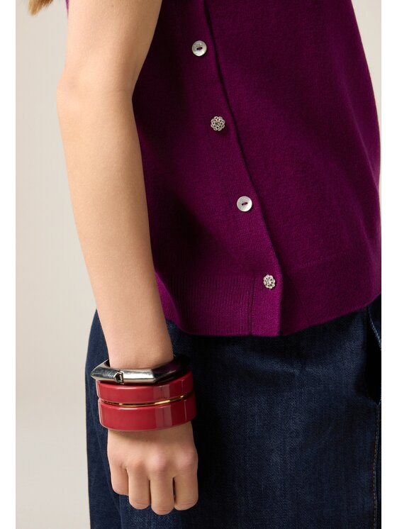 Oltre Oltre Cardigan M355J005095N009 Viola Baggy Fit