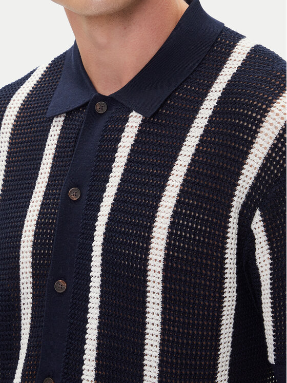 Tommy Hilfiger Tommy Hilfiger Риза Vertical MW0MW41225 Тъмносин Regular Fit