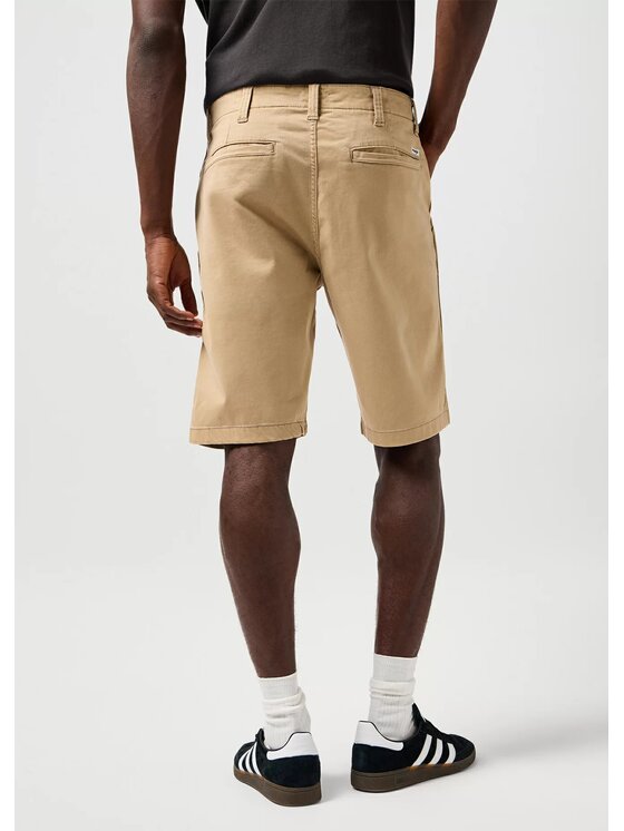 Wrangler Wrangler Szorty materiałowe CHINO SHORT Beżowy Regular Fit