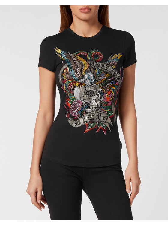 PHILIPP PLEIN PHILIPP PLEIN T-Shirt 14903 Czarny Regular Fit