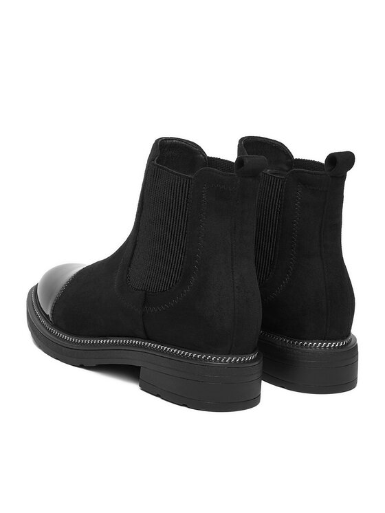 DeeZee DeeZee Kotníková obuv s elastickým prvkem HX24028-1 Černá