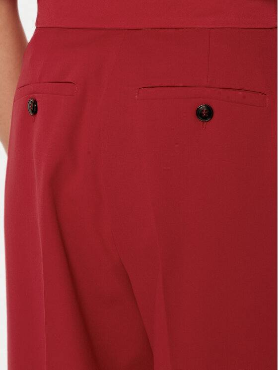 MAX&Co. MAX&Co. Kalhoty z materiálu 2516131041200 Červená Regular Fit