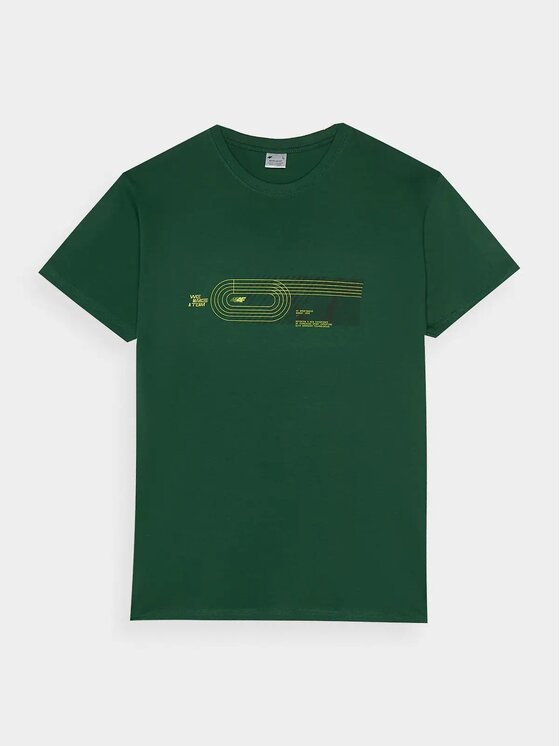4F 4F T-shirt 4FRSS24TTSHM2470-41S Verde Regular Fit