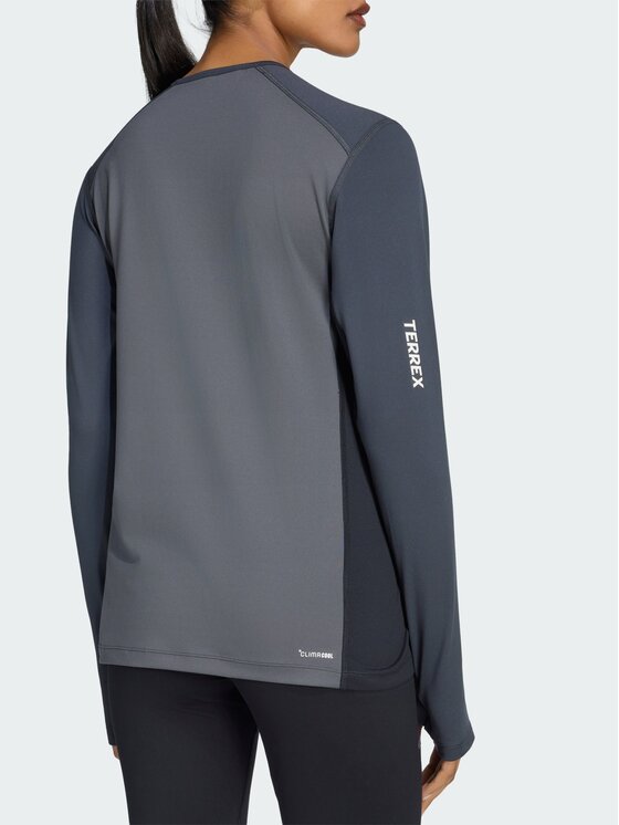 adidas adidas Koszulka techniczna 170945 Szary ciemny Slim Fit
