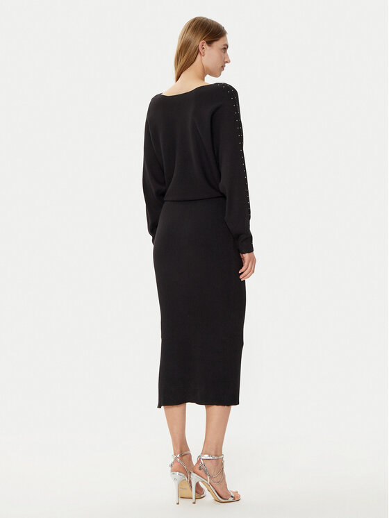 Morgan Morgan Trikotažinė suknelė 242-RMLIDO Juoda Slim Fit