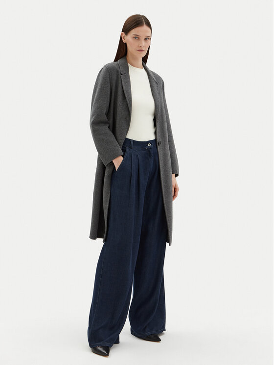 Motivi Motivi Wollmantel 0042Q000529N Grau Regular Fit