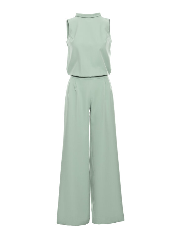 Made of Emotion Made of Emotion Kombinezon M382 Zielony Wide Leg