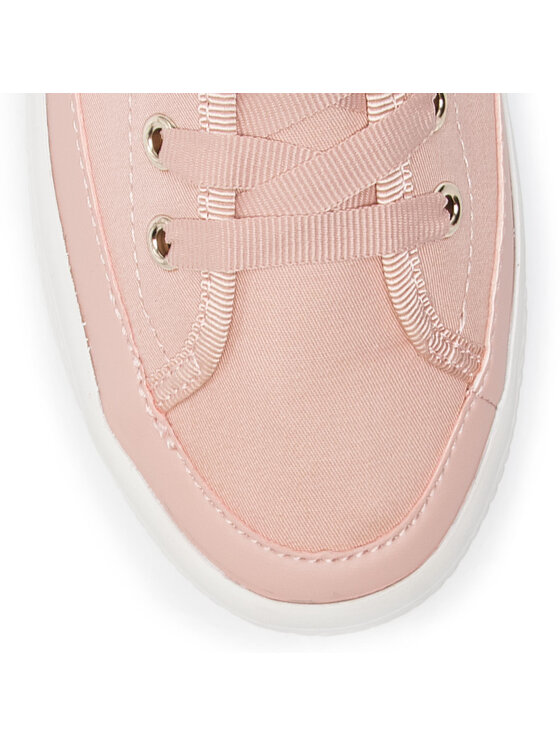 Tommy Hilfiger Tommy Hilfiger Teniszcipő Corporate Flatform Sneaker FW0FW02456 Rózsaszín