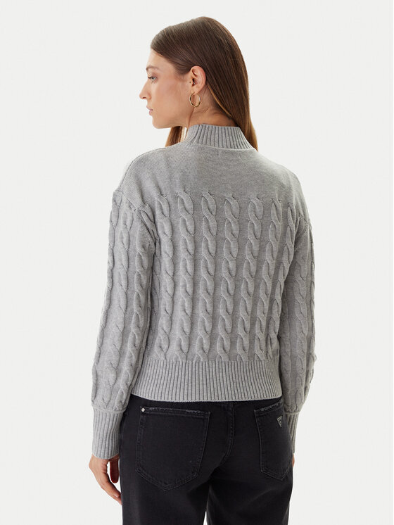 Guess Guess Krekls ar augstu apkakli W5BR30 Z1192 Pelēks Relaxed Fit
