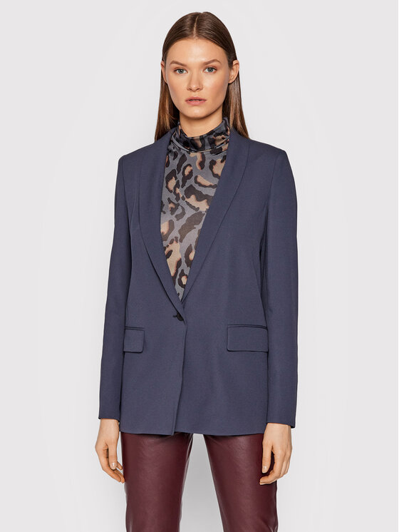 Hugo Blazer Akitas 50460510 Bleumarin Regular Fit 50460510 imagine noua