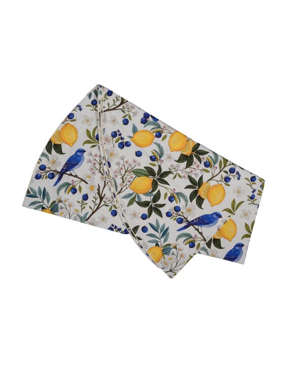Roseberry Home Roseberry Home Obrus w cytryny Lemon Garden Niebieski
