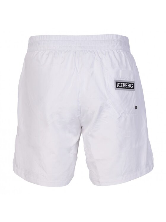 Iceberg Iceberg Plavecké šortky ICE2MBM02 Bílá Regular Fit