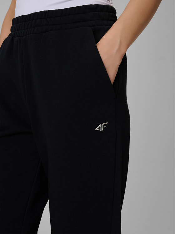 4F 4F Spodnie dresowe basic Czarny Regular Fit