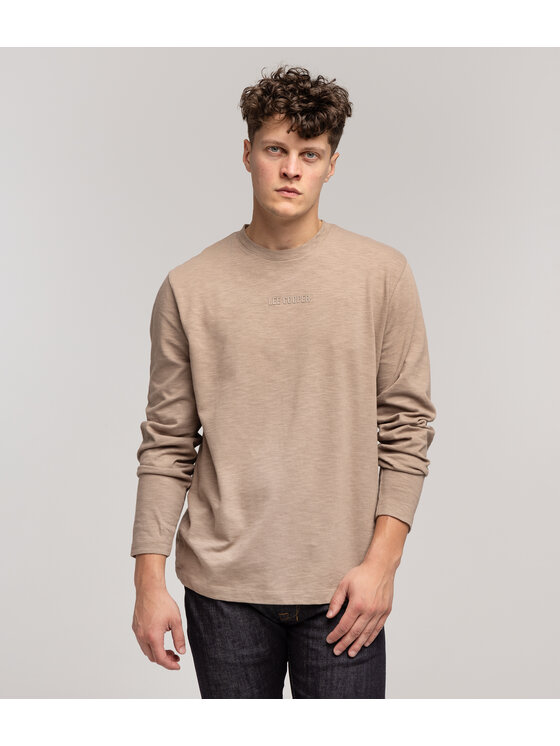 Lee Cooper Lee Cooper Longsleeve MARCEL 2150 Beżowy Regular Fit