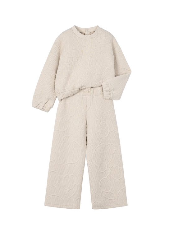 Mayoral Dres 4896 Beżowy Regular Fit