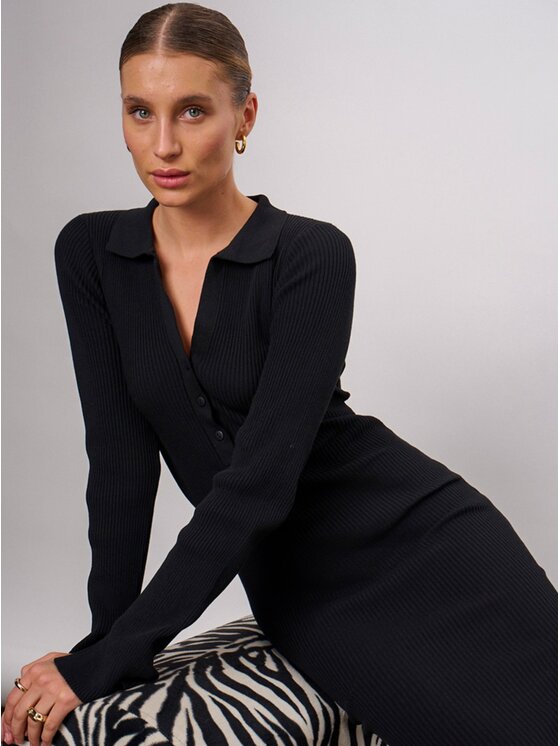 La Mania La Mania Vestito da giorno DOROTHY Nero Classic Fit