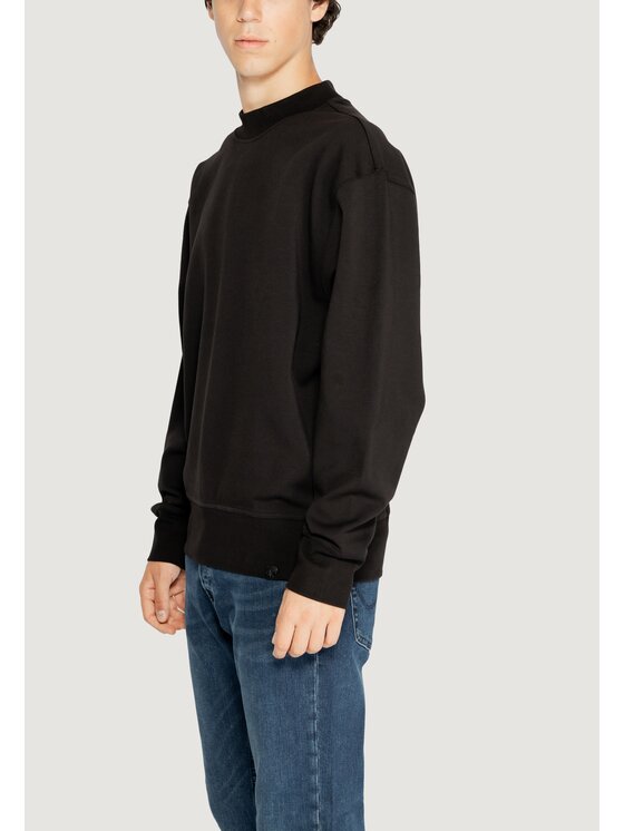 Calvin Klein Jeans Calvin Klein Jeans Μπλούζα INTERLOCK CREW Μαύρο To Fit