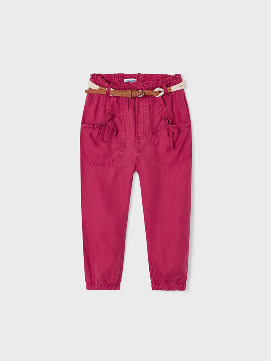 Mayoral Mayoral Pantaloni din material 3503 Vișiniu