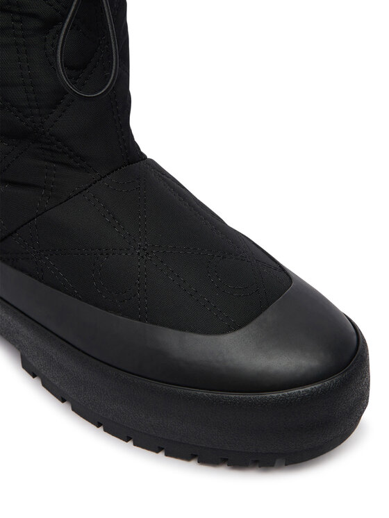 Calvin Klein Calvin Klein Śniegowce Vulc Flatform Snowboot Nyl Aop HW0HW03437 Czarny