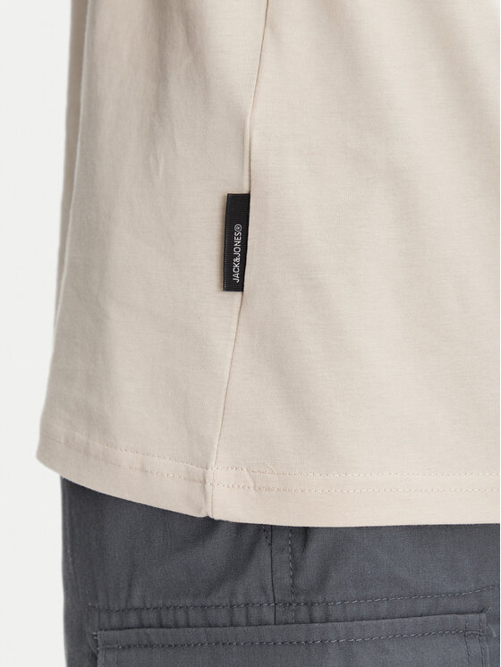 Jack & Jones Jack & Jones T-Shirt Recharge 12273070 Beżowy Relaxed Fit