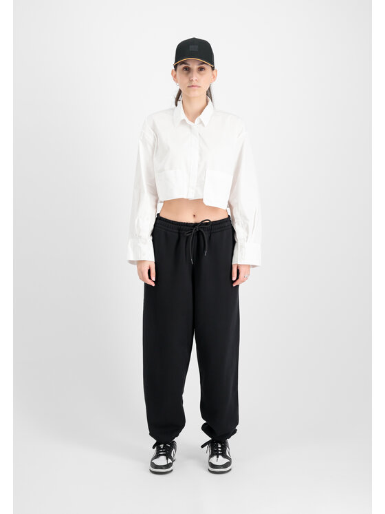 Alpha Industries Alpha Industries Joggery Alpha Essentials Rubber Logo Jogger Women Czarny Relaxed Fit