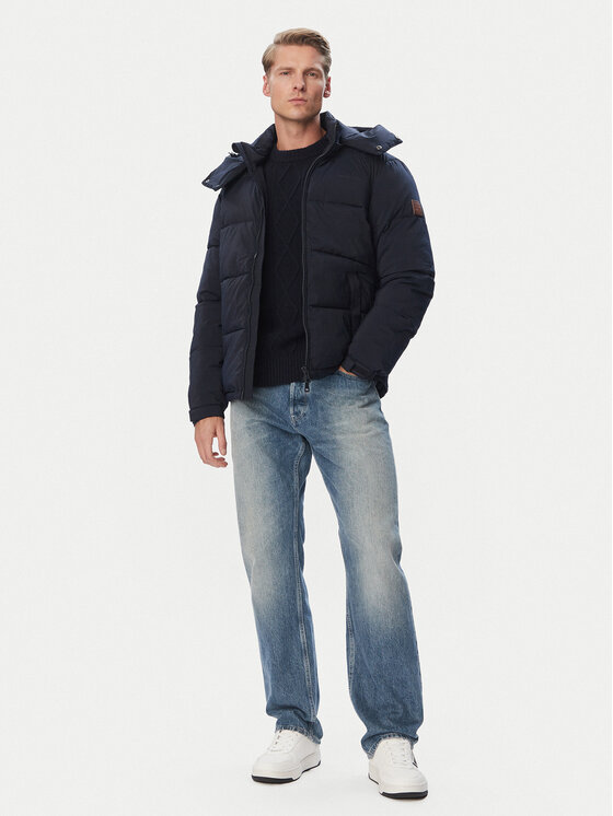 Guess Jeans Guess Jeans Зимно яке M6BL13 W3763 Тъмносин Regular Fit