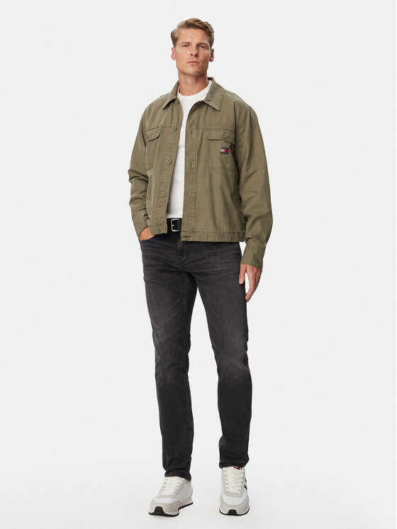 Tommy Jeans Tommy Jeans Πουκαμισοτζάκετ DM0DM23919 Πράσινο Regular Fit