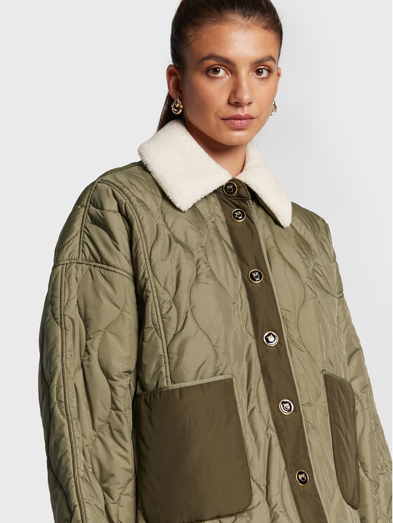 PINKO PINKO Демісезонна куртка Ofelia 1G17Y7 Y828 Зелений Regular Fit