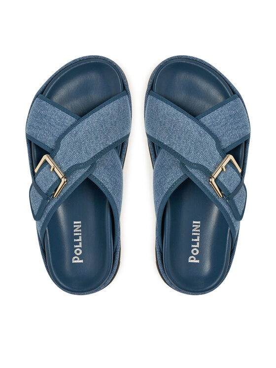 Pollini Pollini Šľapky SA28094G1MTQ0707 Tmavomodrá